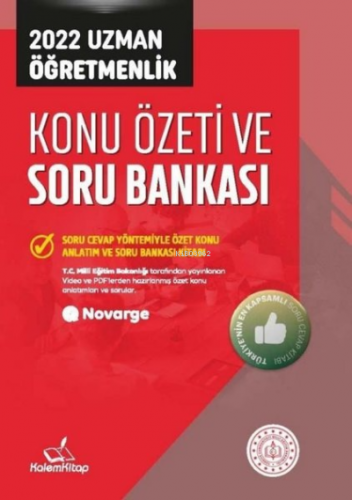 2022 Uzman Öğretmenlik Konu Özeti ve Soru Bankası | Kolektif | Kalem K