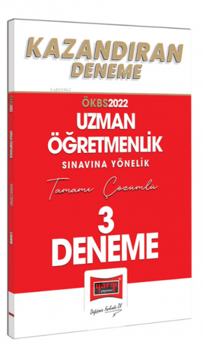 2022 Uzman Öğretmenlik Sınavı Yönelik Tamamı Çözümlü Kazandıran 3 Dene