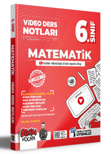 2023 6.sınıf Matematik Video Ders Notları (Konu Anlatımı) | Serdar San