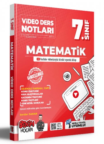 2023 7.sınıf Matematik Video Ders Notları (Konu Anlatımı) | Serdar San