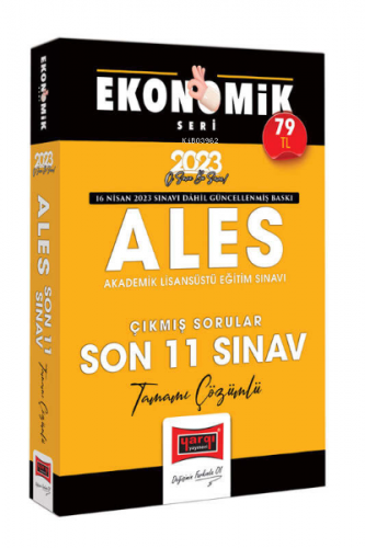 2023 ALES Ekonomik Seri Tamamı Çözümlü Son 11 Sınav Çıkmış Sorular | K