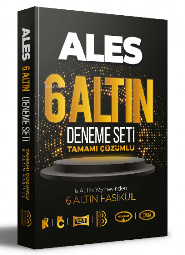 2023 ALES Tamamı Çözümlü 6 Altın Deneme | Kolektif | Benim Hocam Yayın