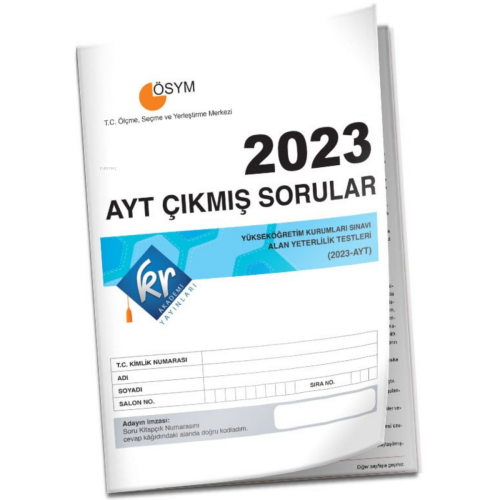 2023 AYT Çıkmış Sorular Tıpkı Basım Kitapçığı | Kolektif | KR Akademi