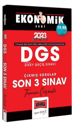 2023 DGS Ekonomik Seri Tamamı Çözümlü Son 3 Yıl Çıkmış Sınav Soruları 