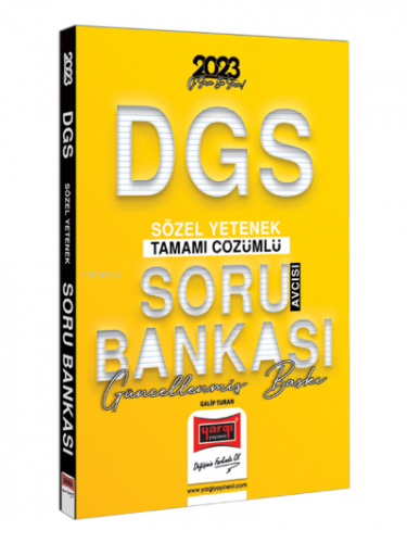 2023 DGS Soru Avcısı Tamamı Çözümlü Sözel Yetenek Soru Bankası | Galip