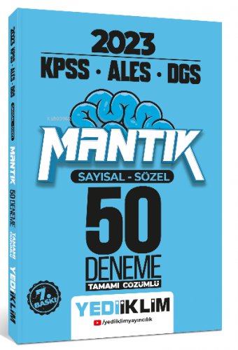 2023 KPSS-ALES-DGS Sayısal Sözel Mantık Tamamı Çözümlü 50 Deneme | Kol