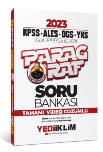 2023 KPSS ALES DGS YKS Tüm Adaylar İçin Paragraf Soru Bankası Tamamı V