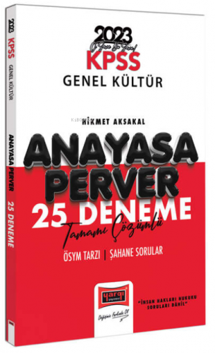 2023 KPSS Anayasaperver Tamamı Çözümlü 25 Deneme | Hikmet Aksakal | Ya