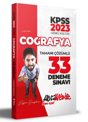 2023 KPSS Coğrafya Tamamı Çözümlü 33 Deneme Sınavı | Engin Eraydın | H