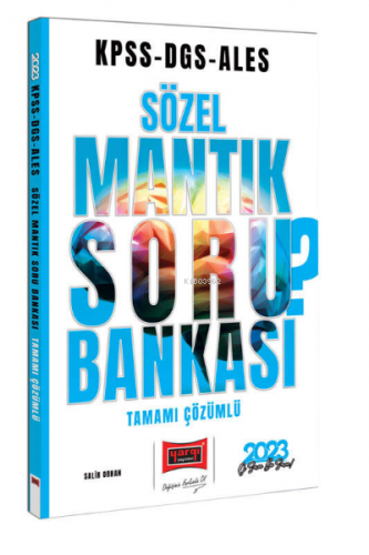 2023 KPSS DGS ALES Sözel Mantık Tamamı Çözümlü Soru Bankası | Salih Or