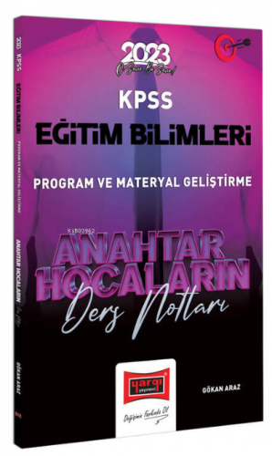 2023 KPSS Eğitim Bilimleri Anahtar Hocaların Program Geliştirme Ders N