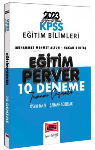 2023 KPSS Eğitim Bilimleri Eğitimperver Tamamı Çözümlü 10 Deneme | Muh