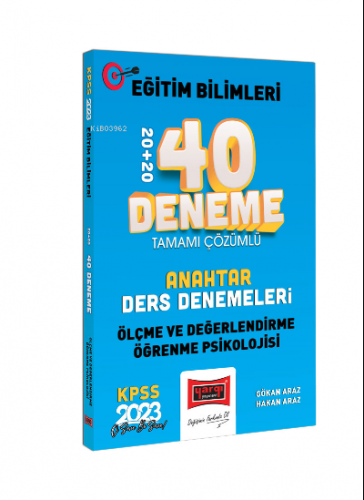 2023 KPSS Eğitim Bilimleri Ölçme Değerlendirme ve Öğrenme Psikolojisi 