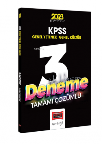 2023 KPSS Genel Kültür Genel Yetenek Tamamı Çözümlü Muhteşem 3 Deneme 