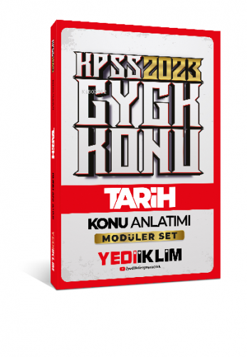 2023 KPSS Genel Kültür Tarih Konu Anlatımı (Modüler Set İçerisindeki) 