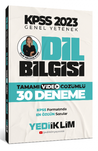 2023 KPSS Genel Yetenek Dil Bilgisi Tamamı Video Çözümlü 30 Deneme | Z