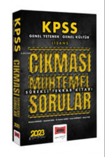 2023 KPSS GK-GY Çıkması Muhtemel Sorular Sürekli Tekrar Kitabı | Rüste