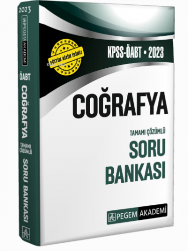 2023 KPSS ÖABT Coğrafya Soru Bankası | Kolektif | Pegem Akademi Yayınc