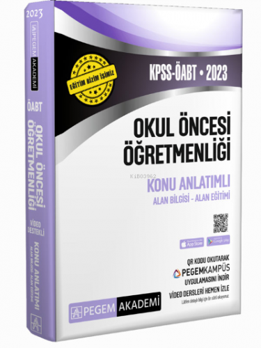 2023 KPSS ÖABT Okul Öncesi Öğretmenliği Konu Anlatımlı | Kolektif | Pe