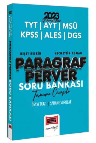 2023 KPSS Paragrafperver Tamamı Çözümlü Soru Bankası | Necmettin Duman