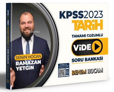 2023 KPSS Tarih Tamamı Video Çözümlü Soru Bankası | Ramazan Yetgin | B