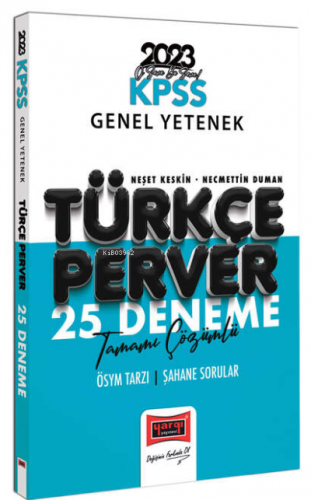 2023 KPSS Türkçeperver Tamamı Çözümlü 25 Deneme | Neşet Keskin | Yargı