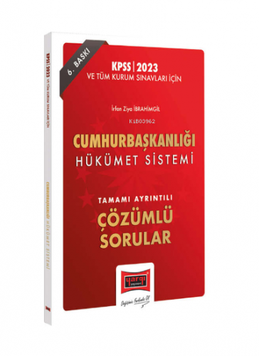 2023 KPSS ve Tüm Kurum Sınavları ;İçin Cumhurbaşkanlığı Hükümet Sistem