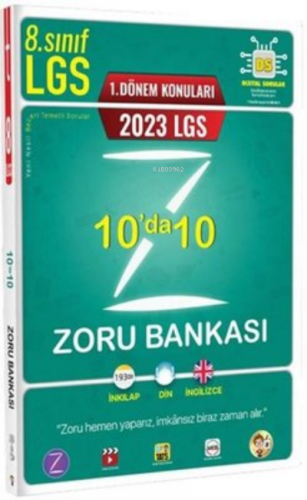 2023-LGS-1-Donem-10da-10-Zoru-Bankasi | Kolektif | Tonguç Akademi