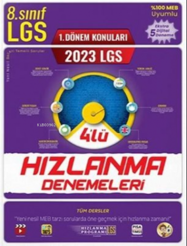 2023-LGS-1-Donem-4lu-Hizlanma-Denemeleri | Kolektif | Tonguç Akademi