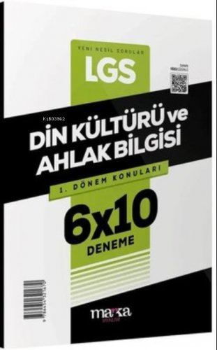 2023 LGS 1.Dönem Konuları Din Kültürü ve Ahlak Bilgisi 6 Deneme Marka 