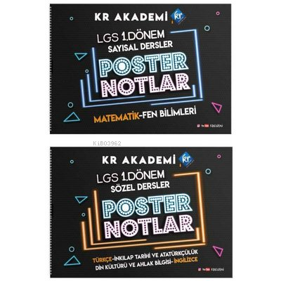 2023 LGS 1. Dönem Poster Notlar Seti | Kolektif | KR Akademi