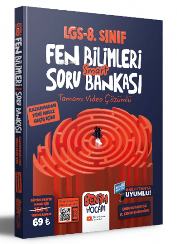 2023 LGS 8.Sınıf Fen Bilimleri Smart Tamamı Video Çözümlü Soru Bankası