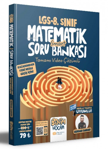 2023 LGS 8.Sınıf Matematik Smart Tamamı Video Çözümlü Soru Bankası | S