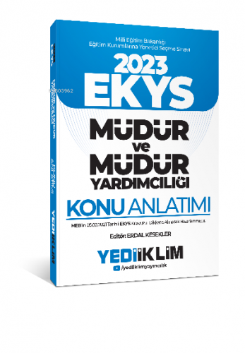 2023 MEB EKYS Müdür ve Müdür Yardımcılığı Konu Anlatımı | Erdal Kesekl