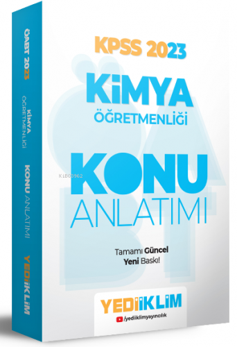 2023 ÖABT Kimya Öğretmenliği Konu Anlatımı | Kolektif | Yediiklim Yayı