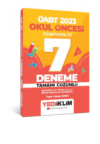 2023 ÖABT Okul Öncesi Öğretmenliği Tamamı Çözümlü 7 Deneme | Hasan San