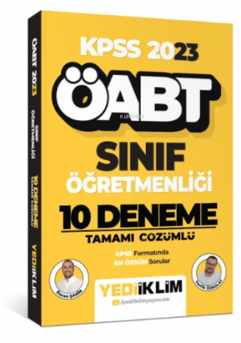 2023 ÖABT Sınıf Öğretmenliği 10 Deneme Tamamı Çözümlü | Özcan Şahin | 