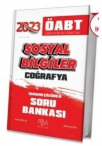 2023 ÖABT Sosyal Bilgiler Coğrafya Soru Bankası Çözümlü | Kemal Arslan