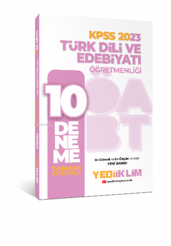 2023 ÖABT Türk Dili ve Edebiyatı Öğretmenliği Tamamı Çözümlü 10 Deneme