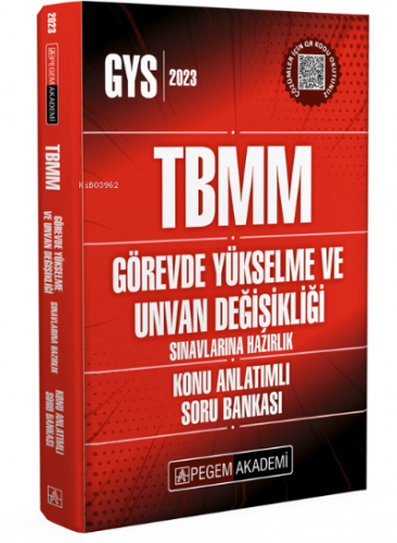 2023 TBMM Görevde Yükselme ve Unvan Değişikliği Konu Anlatımlı Soru Ba