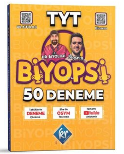 2023 TYT Biyopsi 50 Biyoloji Denemesi | Kolektif | KR Akademi