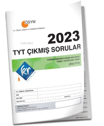 2023 TYT Çıkmış Sorular Tıpkı Basım Kitapçığı | Kolektif | KR Akademi