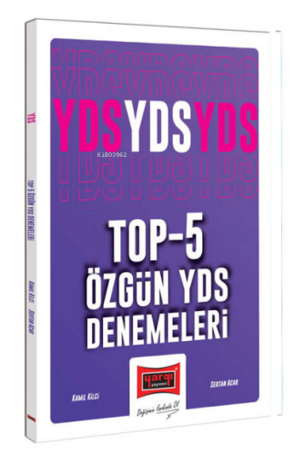 2023 YDS Top-5 Özgün YDS Denemeleri | Kamil Kilci | Yargı Yayınevi