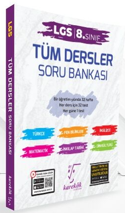 2024 8.Sınıf LGS Tüm Dersler Soru Bankası | Kolektif | Karekök Yayınla