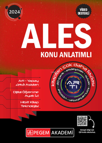 2024 Ales Konu Anlatımlı | Kolektif | Pegem Akademi Yayıncılık