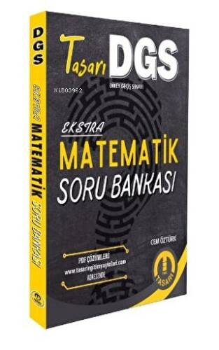 2024 DGS Ekstra Matematik Çözümlü Soru Bankası | Cem Öztürk | Tasarı E