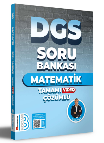 2024 DGS Matematik Tamamı Çözümlü Soru Bankası Benim Hocam Yayınları |