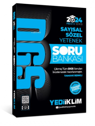 2024 DGS Sayısal-Sözel Yetenek Soru Bankası | Kolektif | Yediiklim Yay