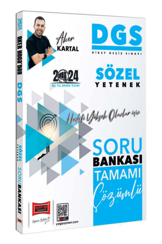 2024 DGS Sözel Yetenek Tamamı Çözümlü Soru Bankası | Aker Kartal | Yar