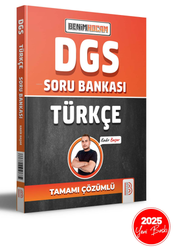 2024 DGS Türkçe Tamamı Çözümlü Soru Bankası | Kadir Başar | Benim Hoca